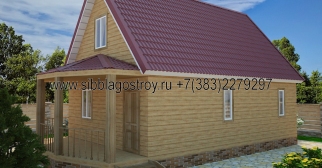 ДОМ ИЗ БРУСА № 1 (11х6)